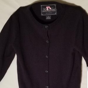 French Toast navy girls knit cardigan